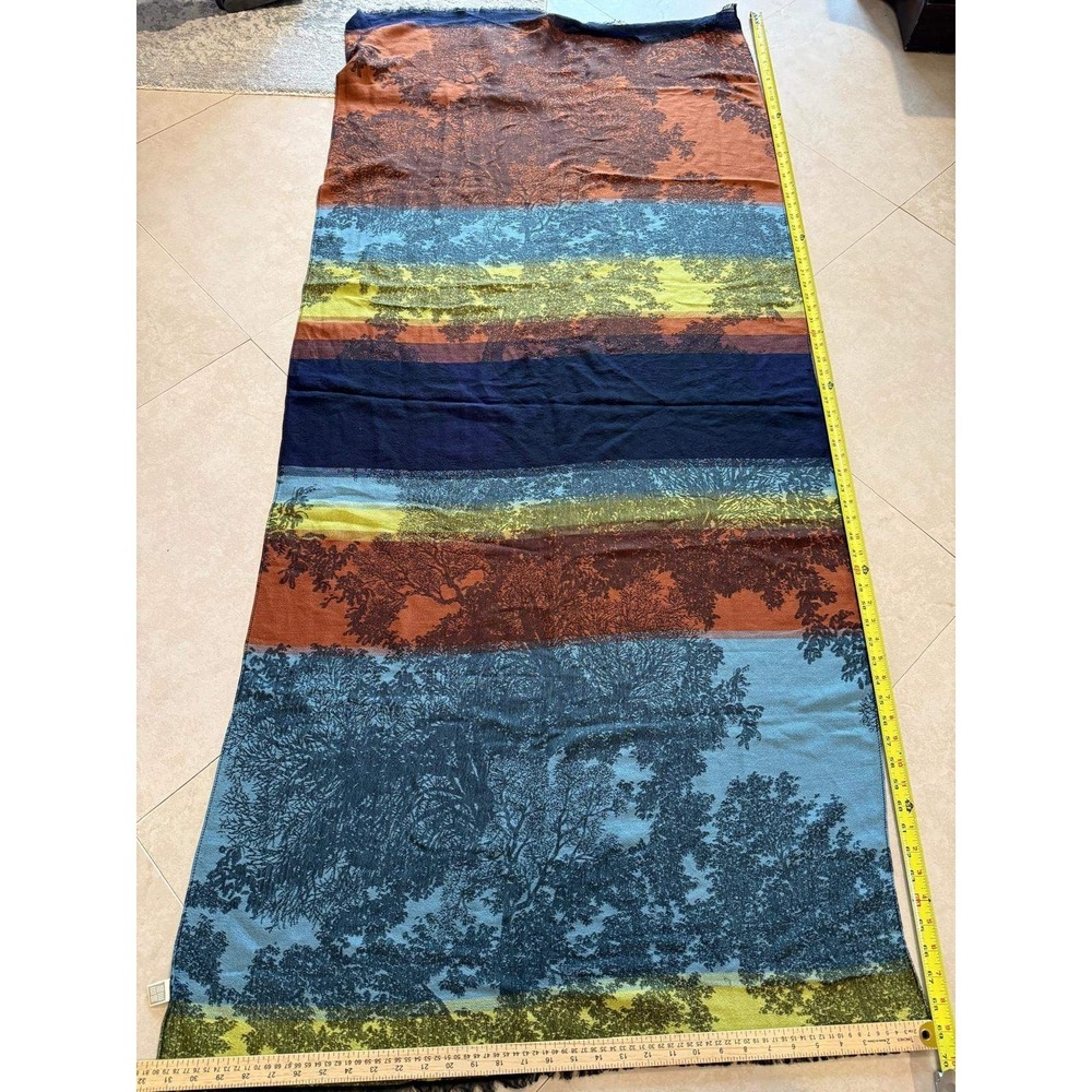 🔥 Made in France Merino Wool Tree Landscape Wrap Scarf - Picture 2 of 5